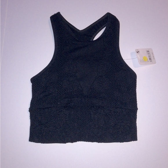 008.Free People Movement Every Single Time Floral Sports Bra Black NWT - Picture 6 of 13